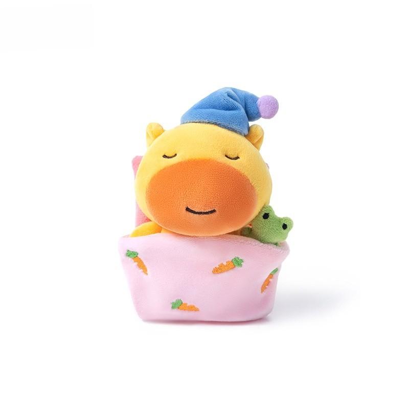 Capybara Cartoon Plush Keychain Pendant With Rotating And Functions Magnetic