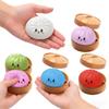 Sale Steamed Bun Squishy Fidget Toy Cute Dumpling Stress Relief Soft Squeeze Toy Slow Rising