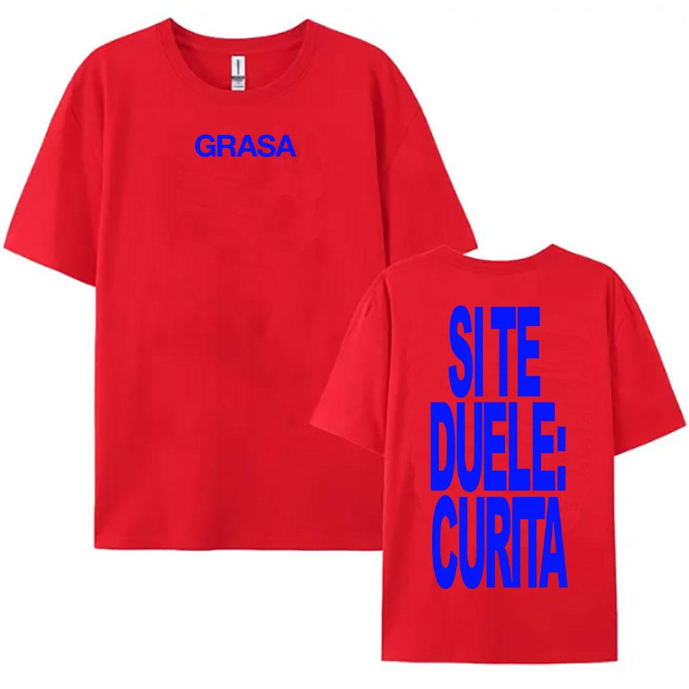 TIENES QUE APRENDER A AMARTE Tshirts SI TE DUELE CURITA Print T-shirt Nathy Peluso Singer Graphic T Shirt Cotton Tees