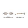 Gentle Monster Fashionable Luxury Oval Sunglasses Women sunglasses Silver MOODY02-BR