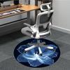 1pc Floral Bloom Office Round Area Rug, Indoor Mat Suitable For Office, Under Office Chairs Bedroom Living Room Home Decor, Room Deco 058