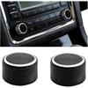 2 Pack Rear Radio Control Knobs Replacement for 22912547 | Compatible with Enclave Acadia and Yukon, Volume-button Placement, Stereo Repair Use,