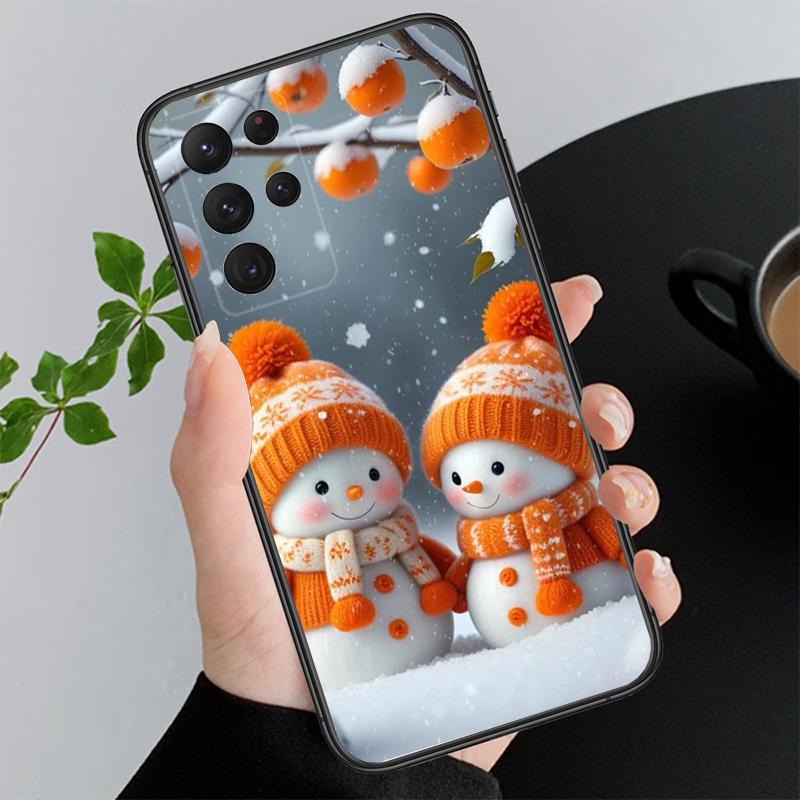 

Phone Case For Samsung A55 A16 A56 A36 A35 A15 A53 A54 A33 A34 A25 A05S A52 A52S A14 A26 A71 Snowman Christmas A15