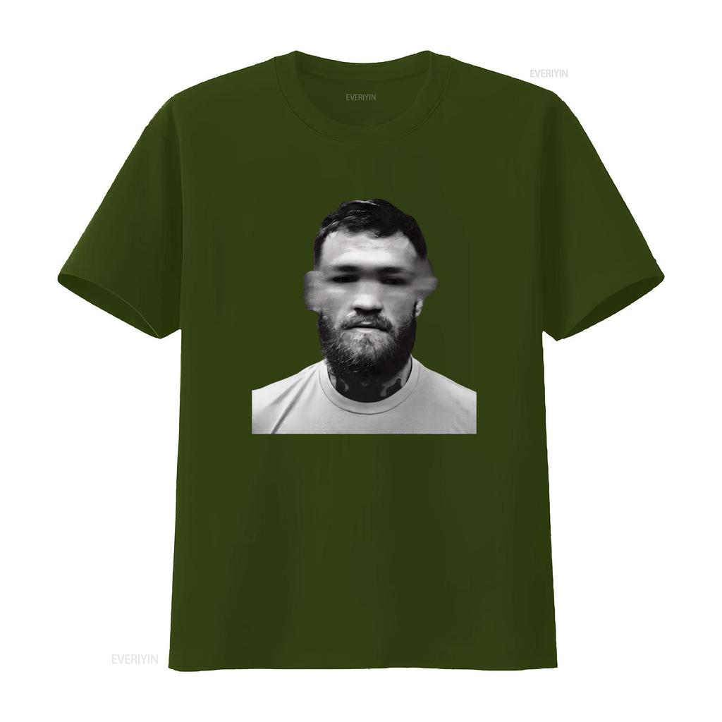 Conor McGregor Mugshot Fashion Heavy Cotton T Shirt Stylish and Comfortable for All Vintage Washed Unisex Graphic Fashion