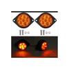 6PCS LED Marker Lights Trailer, 12V Waterproof Trailer Marker Light LED Truck Trailer Amber Light Front Rear LED Side Marker Lights