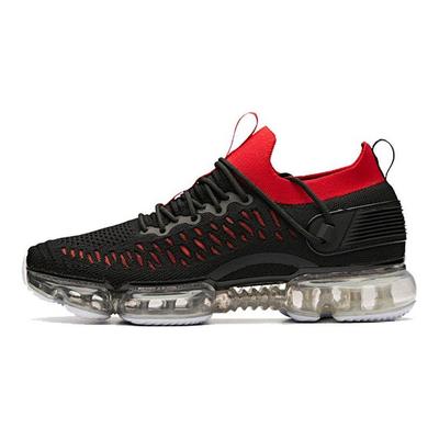 Seeed Herren Sportschuhe in voller Länge mit Luftpolsterung, stoßdämpfend, Sneakers, Schwarz Rot 91925501-3