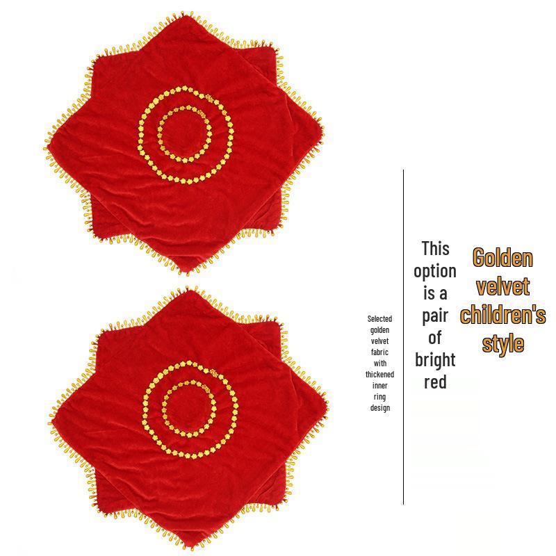 Children's 9-Inch Octagonal Dance Handkerchiefs - Yangge and Twirling Scarves for Performers