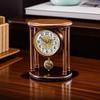 Retro Table Clock Solid Wood Luxury Living Room Decoration Clocks Interior Home Accessories Desk Clock Elegance Swing Art Clocks