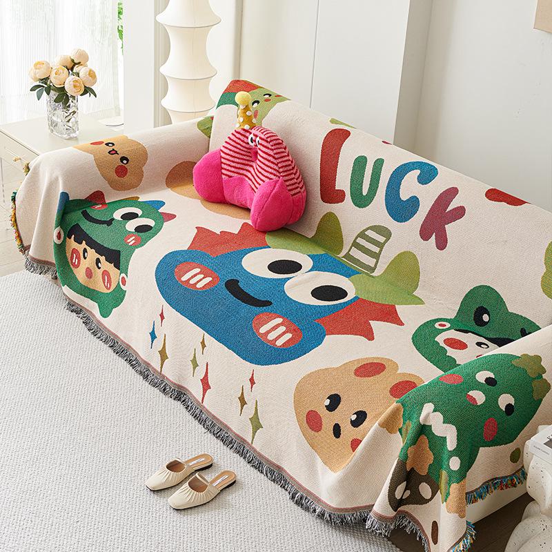 High-End All-Season Anti-Scratch Sofa Cover with Custom Cushion