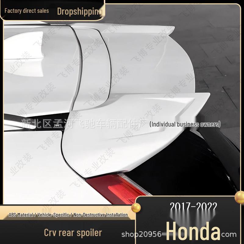 2021 CRV Sport Rear Spoiler for 5th Gen: Lighted Top Spoiler, No Drilling, Baking Paint.