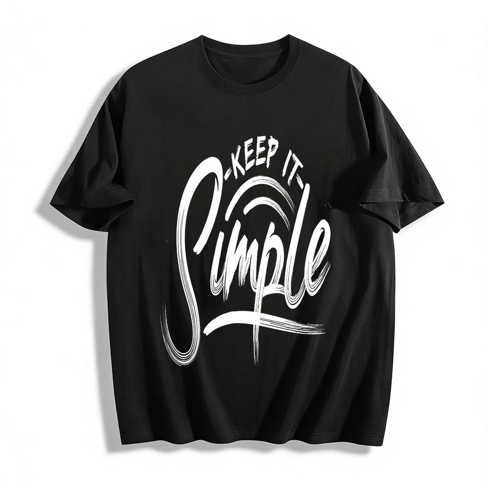 

Solid Color Basic Casual Loose Crew Neck Pullover T-Shirt Pure cotton T-shirt XXS