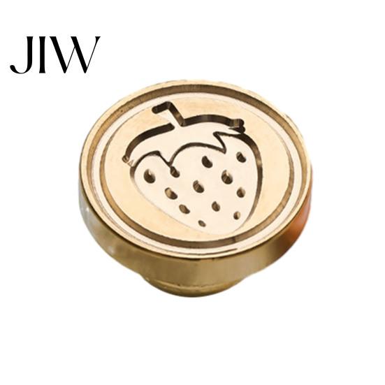 Journal Decoration Seal Wax Stamp, Vintage Plant Pattern Head, Durable Handmade Stationery Accessory Copper Stamp Head Replacement, for Envelope