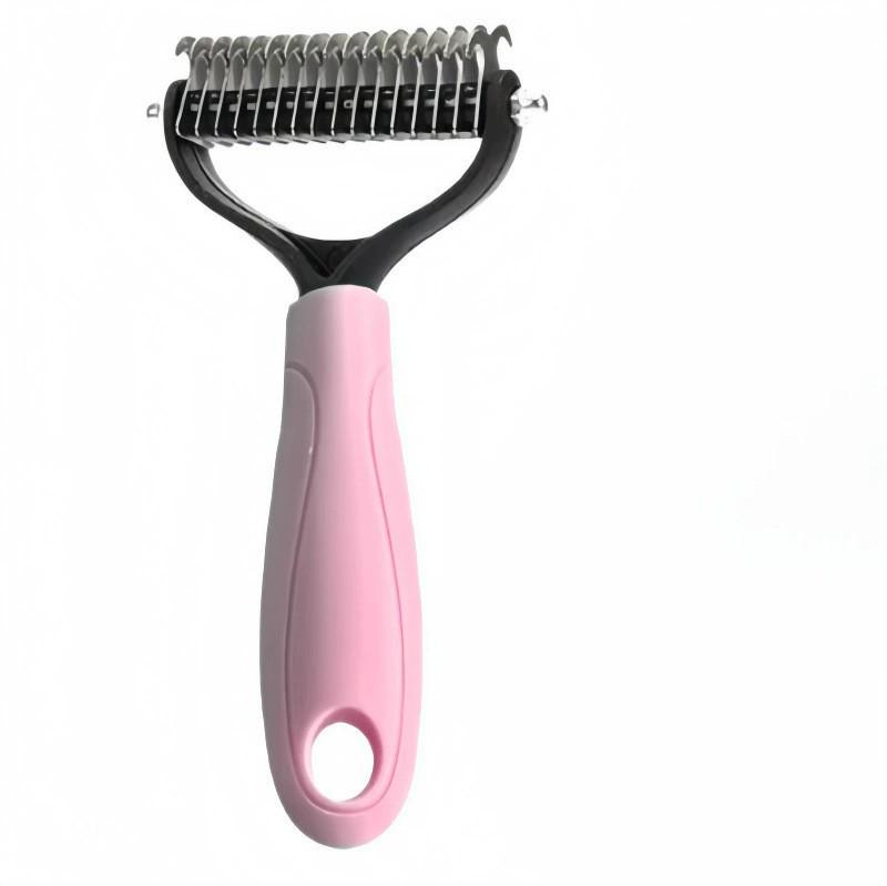Multi-Purpose Flea Comb for Dogs and Cats - Fine-Toothed Plastic & Steel Needle Design