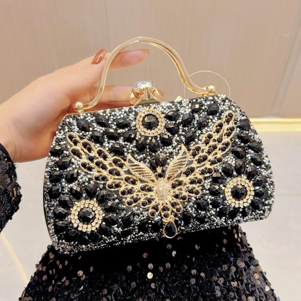 New Cross-border European And American Crystal Handbag Shining Fashion Evening Bag