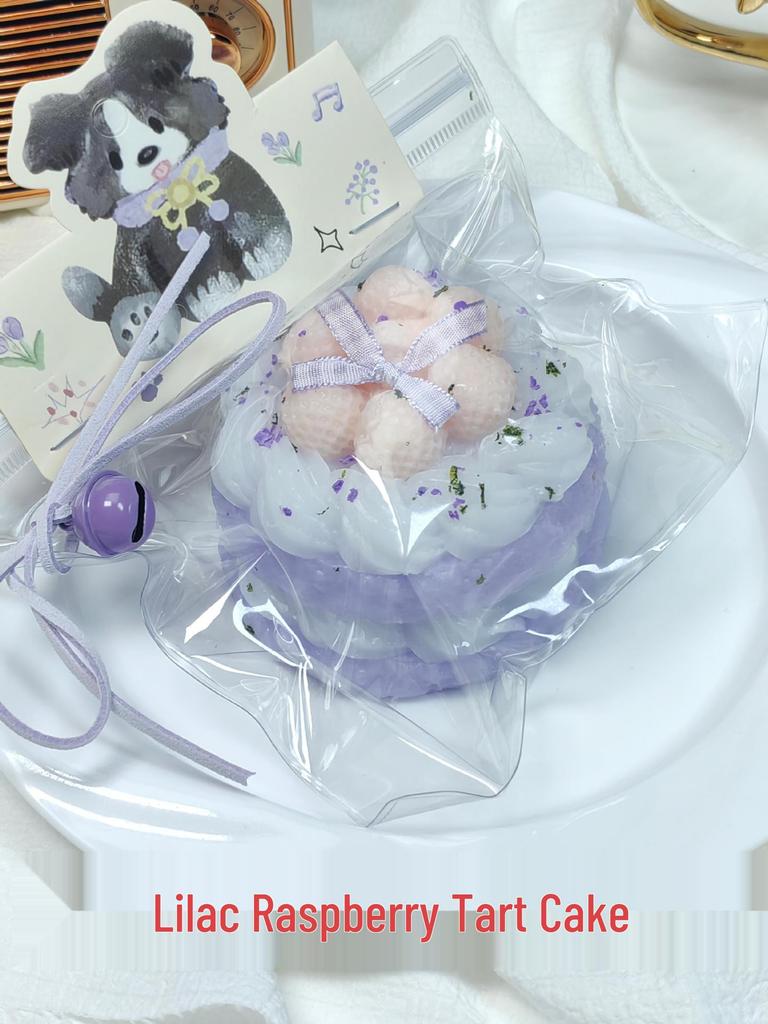 Raspberry Tart Cake Silicone Stress Relief Toy - Clay Feel Simulation Food Toy