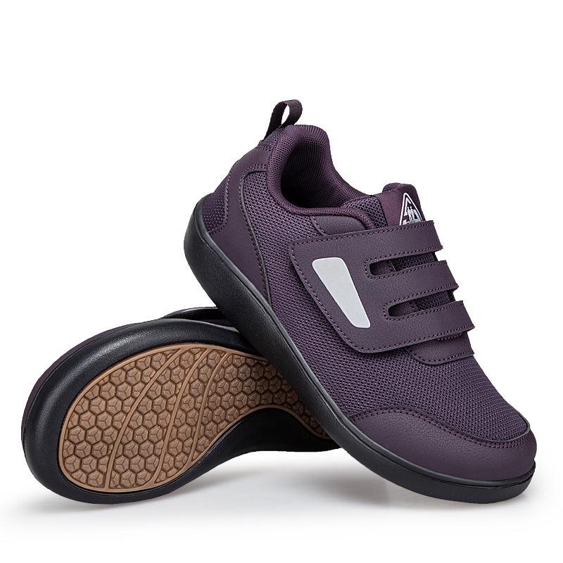 Breathable Wide-Width Fly-Knit Walking Shoes for Elderly Women