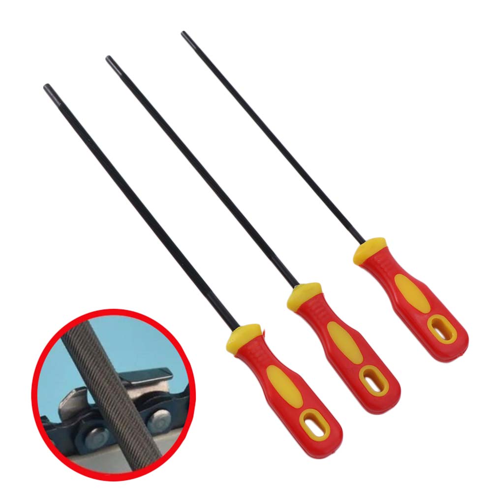 Carving File Sharpener Grinding Sawing File 4mm/4.8mm/5.5mm Chainsaw Round Files  Woodworking