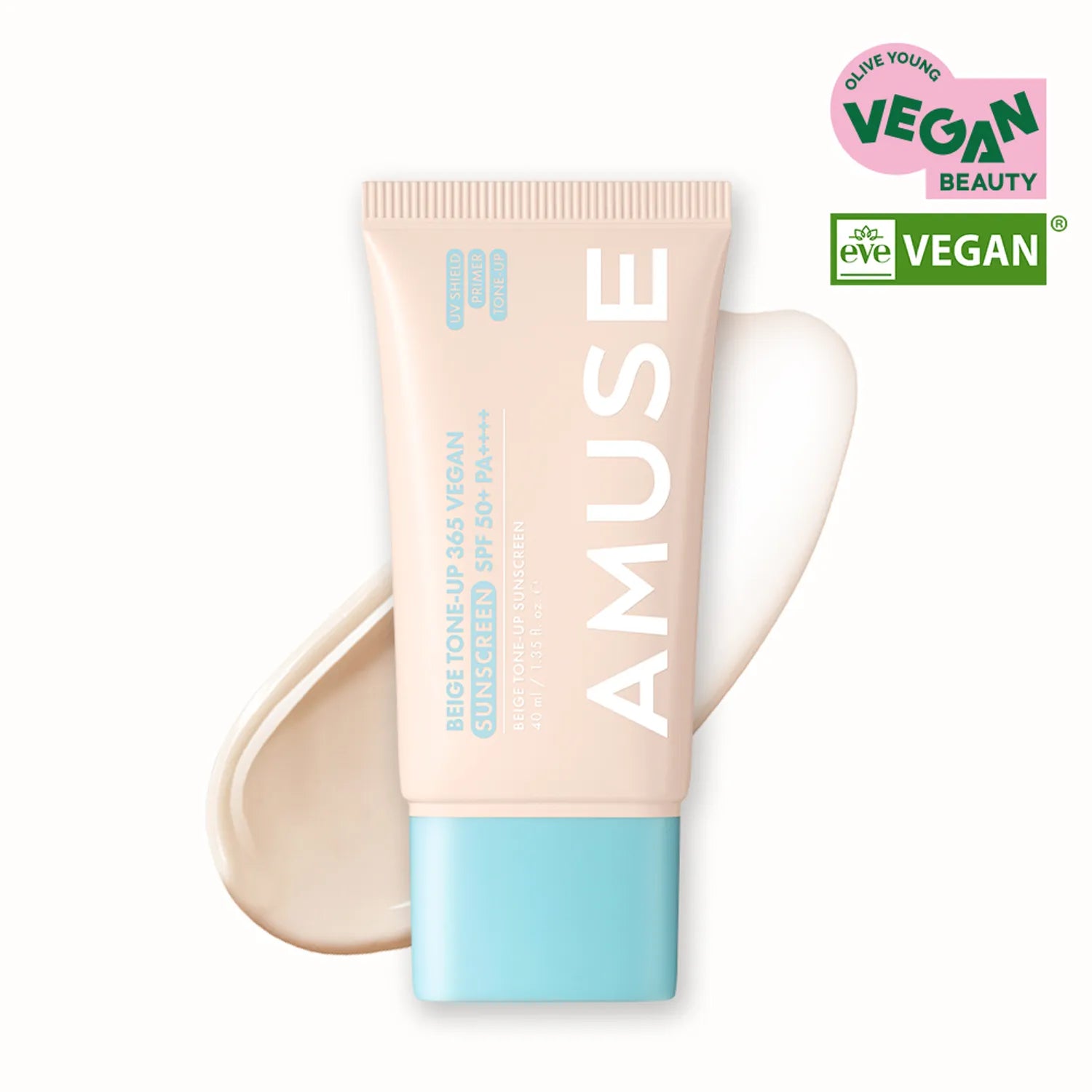 AMUSE Beige Tone-Up 365 Vegan Sunscreen 40mL 1ea