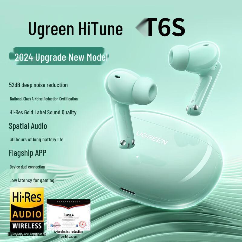 Ugreen HiTune T6s Active Noise Cancelling Wireless Earbuds