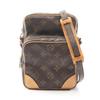 Used Amazon Monogram Shoulder Bag M45236 PVC Coated Canvas Leather Brown Used Women