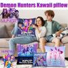 Kpop Dämonenjäger Kissenbezug Weich Bequem Huntrix Bedruckt Zuhause Auto Sofa Büro Kissenbezug Weihnachten Täglich Deko