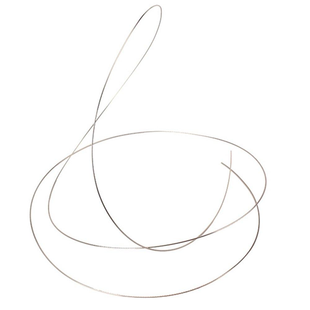 Yibuy 8FT Replacement Mandolin Banjo Fret Wire 1.6mm White Copper For Luthier Maker
