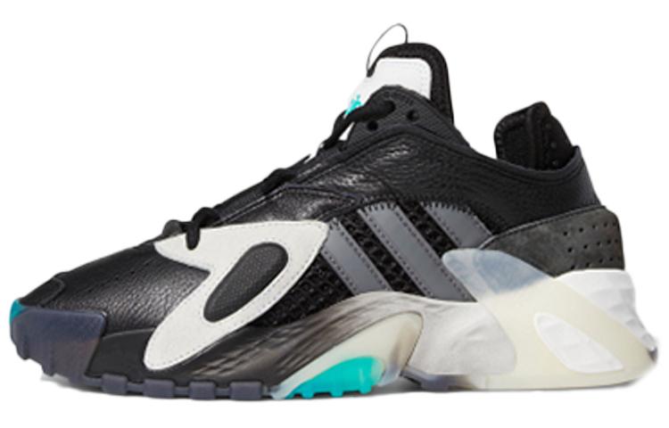 

Adidas Originals Slip Resistant Abrasion Resistant Low top Children s Basketball Shoes Black Gray White Teenagers EE8304 38