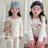 Girls' KT Cat Pajamas 2025 Autumn/Winter Homewear Set - Top & Pants Base Layer