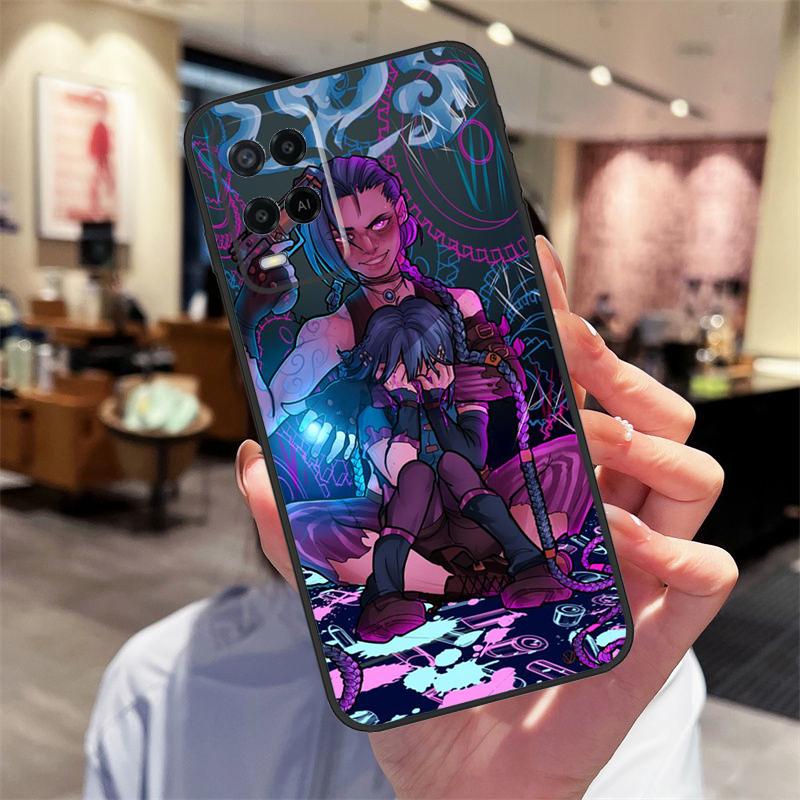 Jinx Arcane Case For Oppo A94 A74 A54 A18 A38 A58 A78 A98 A40 A60 A80 A16 A76 A96 A15 A17 A77 A57S Cover