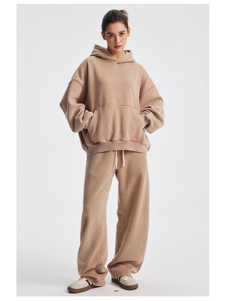 Chain Tide Menswear | 2025 Autumn/Winter Boxy Fit Ripped Distressed Hooded Sweatshirt with Plus Velvet