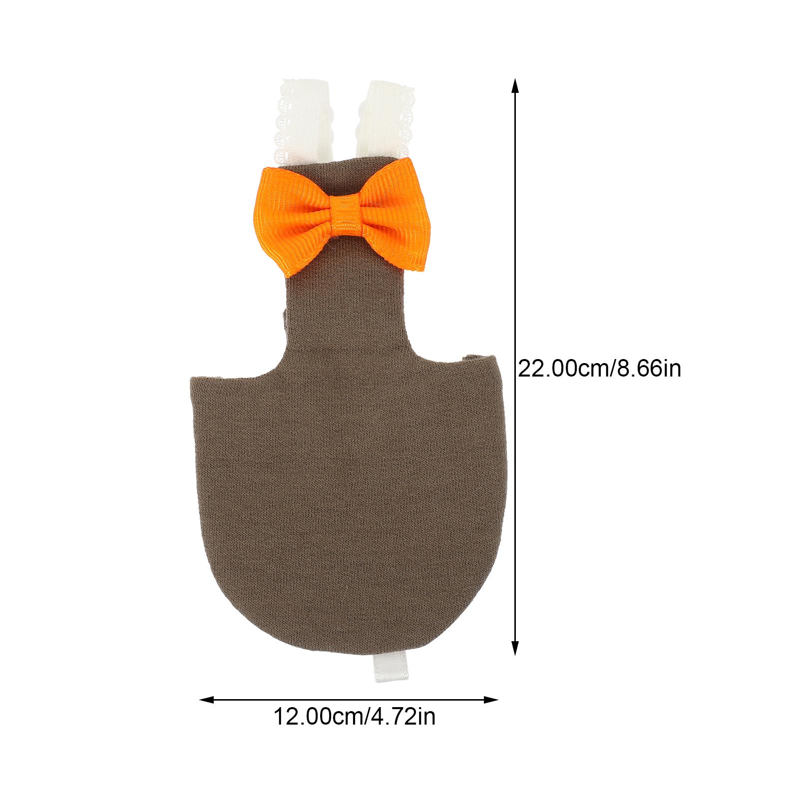 

Charming Parrot Diaper Bird Clothes Flight Suit Nappy Bow Decor for Pet Birds Cockatiel Lovebirds Bird Diaper Flight Suit світло-коричневого кольору