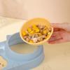 2-in-1 Pet Bowl with Drinking Raised Stand Cat Double Bowls Durable Dog Food Bowl
