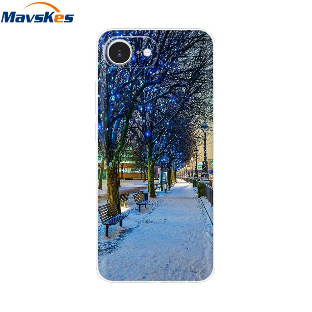 For iPhone 16e Case For Apple iPhone 16e Case Luxury Clear Painted Cover Case For iPhone 16e 16 E Coque Protective Cover Fundas