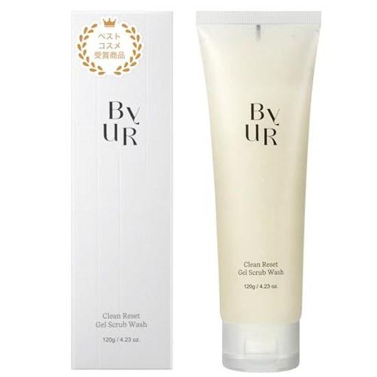 ByUR Facial Cleansing Gel Foam Scrub Wash Clean Reset Pore Dirt Moisturizing Combination Skin Dry Exfoliation Dense 120g Mild Peeling Care