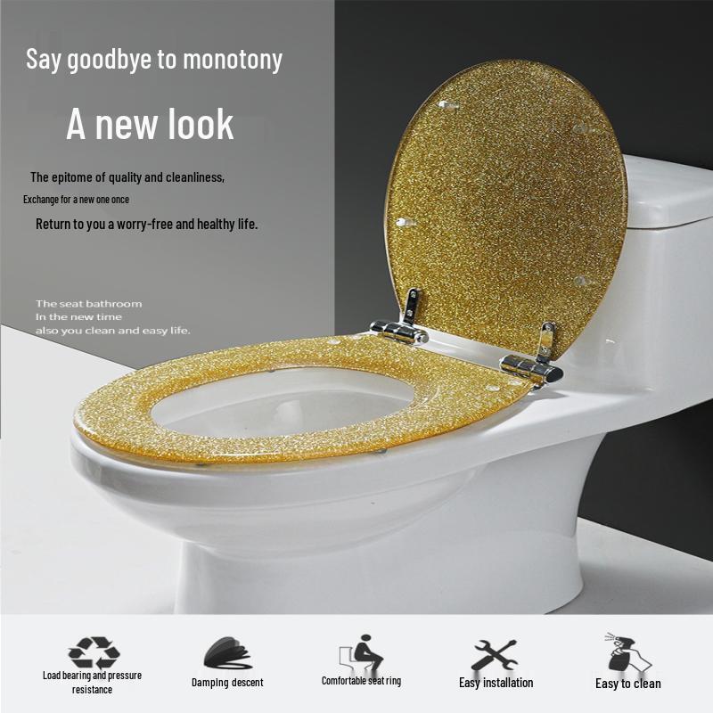 MDNG Starlight Resin Slow-Close Toilet Seat