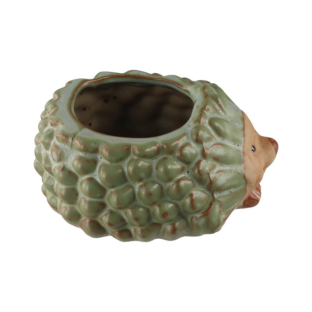 Ceramic Cartoon Animal Planter Small Succulent Plant Pot Ornament Hedgehog Flowerpot  Home