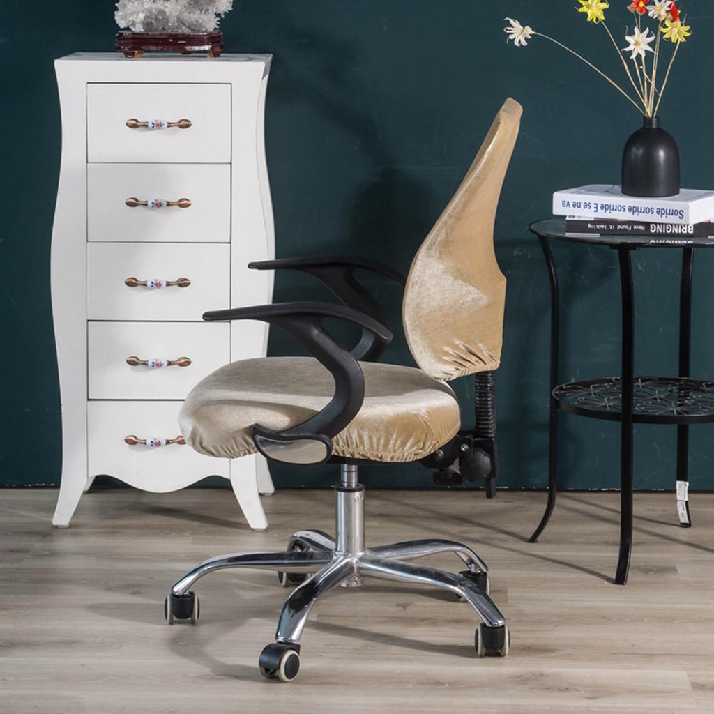 

2 Pieces Set Stretchy Split Rotating Chair Cover, Provides Fresh хакі