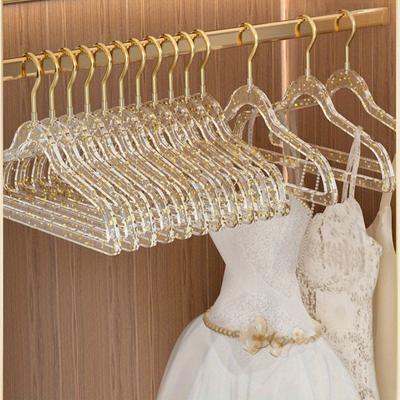 6pcs-Transparent Hanger - Durable and Sturdy, Suitable for Wardrobe Organizing,Perfect for Bedroom Wardrobes and Store Showcases