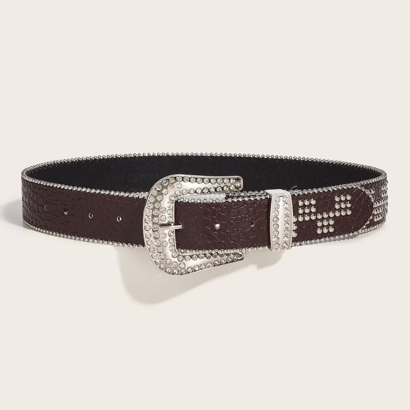 Subculture Belt  Rivet Studded Belt for Jeans Shorts Belt Women Waist Decors Pants Waist Belt Girl Waist Ornaments