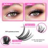 Natural Cluster Feather Lash Kit Segmented Eyelash Lash Glue Eyelash Grafting Kit Lash Extension Essential With Mix Effortless