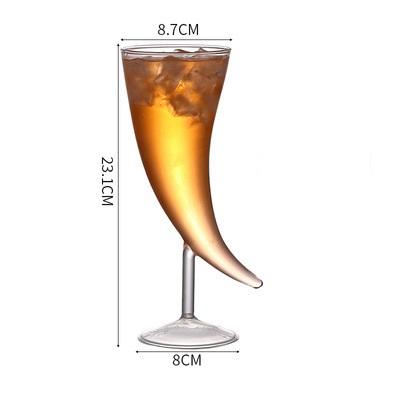 410ml Creative Moon Cocktail Glass, Goblet Cup, Drinking Glasses for Home, Bar, Kitchen, Restaurant, Drinkware Bar Tool 410ml