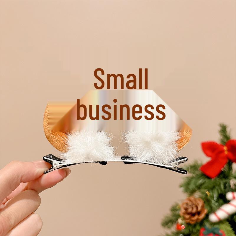 Children's Christmas Reindeer Headband - Cute Holiday Hair Accessory for Photos