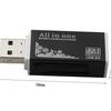 1pcs Card Reader Tiny USB 2.0 All In 1 Multi Memory Card Reader Adapter For Micro SD SDHC TF M2 MMC 2 Colors