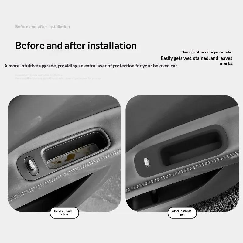 Car Door Handle Storage Box For 2025 Avatr 11 Front Rear Door Slot Organizer Tray Interior Modification Accessories