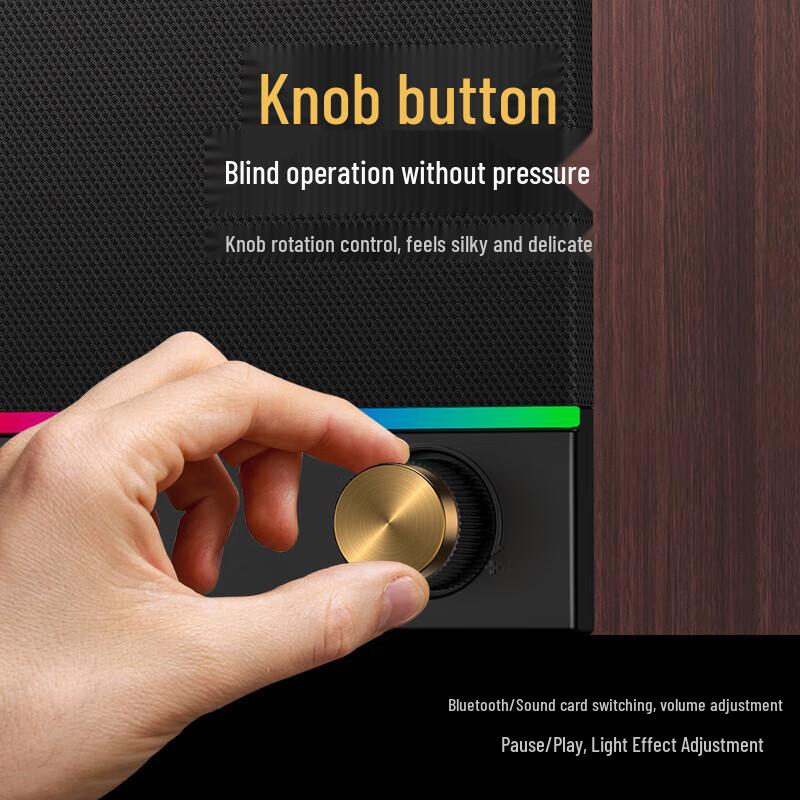 Philips SPA2200 Desktop Bluetooth & Wired Wood Speakers