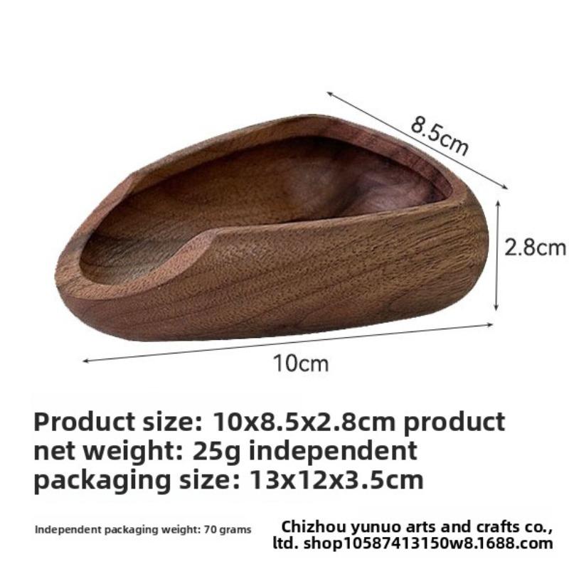 Walnut Coffee Weighing Bean Plate Anti-static Spray Coffee Powder Connecting Bean Plate Tea Spoon Shovel Weighing and Packing