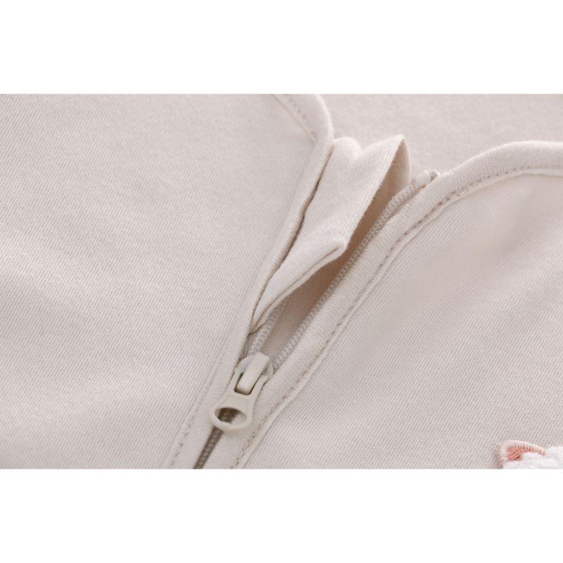 100% Cotton Long Sleeve Baby Sleep Sack – Skin-Friendly & Ultra Soft, 3D Center-Zip Design for 0-3 Years