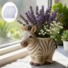 Flower Container Silicone Mold Zebras Shape Suitable for Creating Resin Art Concrete Ornaments and Artistic Items
