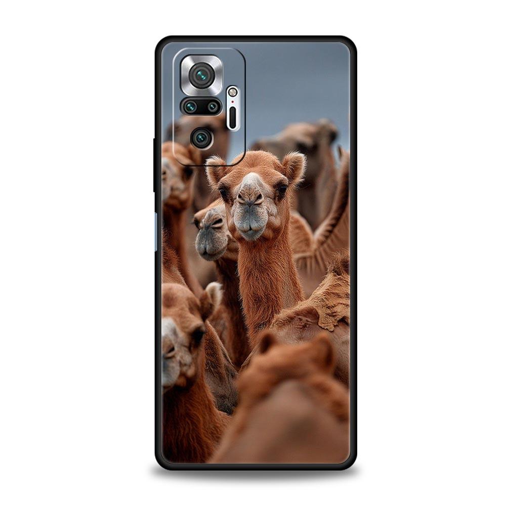 Animal Camel Phone Case Cover for Redmi 14C 10C Note 15 14 13 12 10 11 K40 Pro Plus 5G Shockproof Soft TPU Shell Fundas Capas