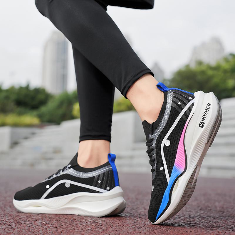 Professional Running Shoes Men Carbon Plate Shoes Men 2025 New Youth Breathable Mesh Surface Casual Sports Shoes